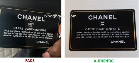 how can you tell if a chanel bag is real|authenticity card chanel.